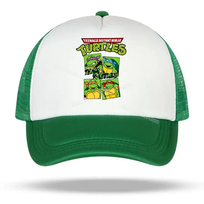 Teenage Mutant Ninja Turtles Baseball Cap Embroidered Cartoon Anime Print Hats Duck Tongue Hat Nethats Sun Visor Headgear Gifts