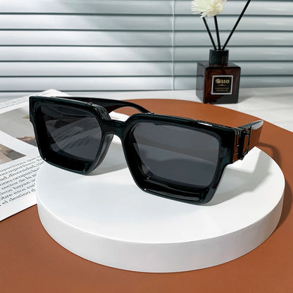 Ruiao Retro Black Millionaire Shades Luxury Sunglasses 2026 For Men Designer Famous Brand Square Sun Glasses Man Women Sunglass