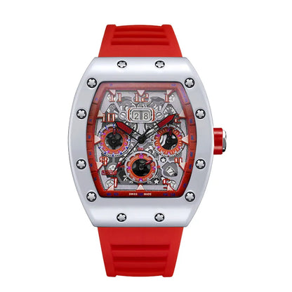 Luxury Men’s Quartz Wristwatch Hollow Design Trend None Machine Automatic Quartz Hollow Luminous Waterproof Men's Watch for Man