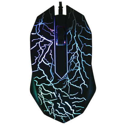 2400 DPI laidinė USB žaidimų pelė su RGB LED apšvietimu, ergonomiška kompiuterio pelė, skirta asmeniniams kompiuteriams, nešiojamiesiems kompiuteriams ir „MacBook“, profesionali 6 mygtukų optinė žaidimų pelė
