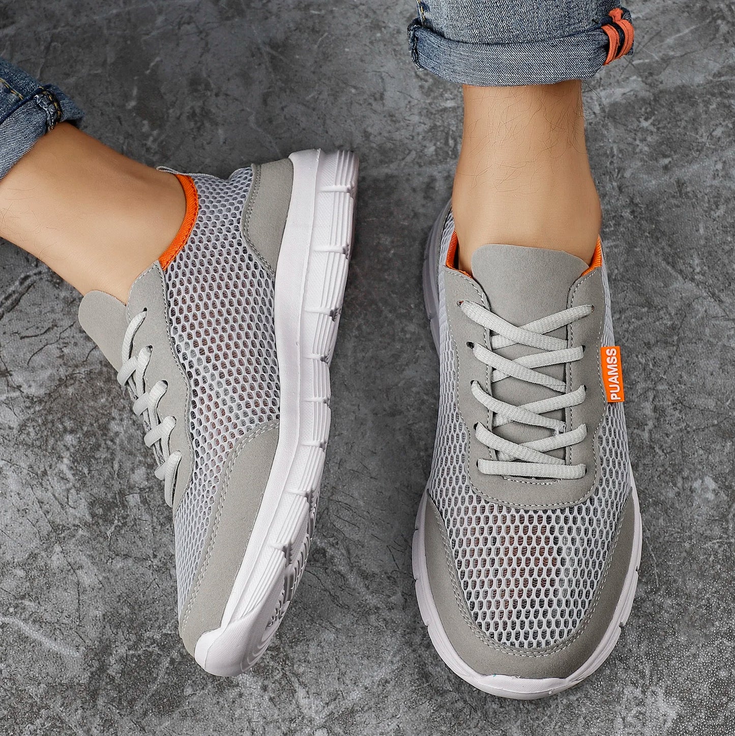 Men's Sneakers Summer Mesh Running Shoes Lightweight and Breathable Sneakers for Men