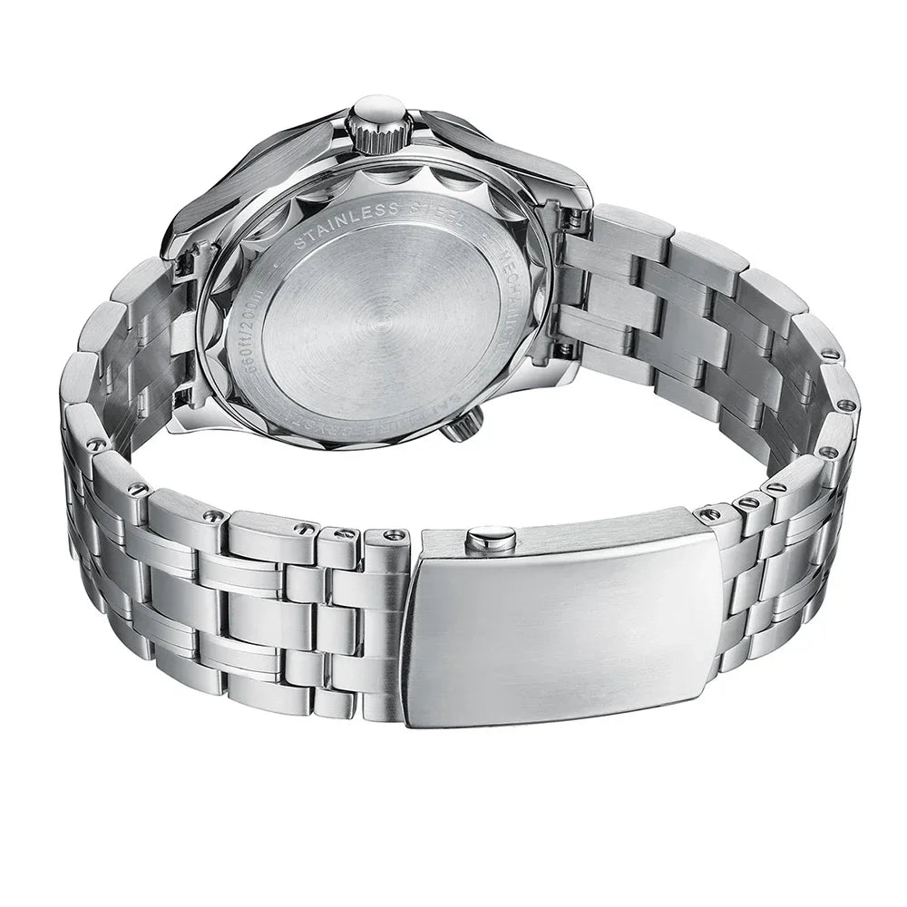 PHYLIDA New Green Dial PT5000 MIYOTA Automatic Watch DIVER 200M Sapphire Crystal Solid Bracelet WR 20Bar