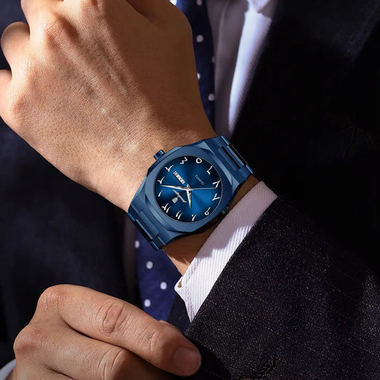 POEDAGAR mode luxe hommes montre à Quartz étanche en acier inoxydable mâle montre semaine Date affaires montres pour hommes Reloj Hombre