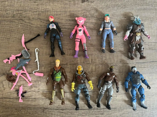 Zestaw 8 szt. figurek Fortnite 10cm – model z gry Battle Royale, stylowa zabawka dla dzieci i chłopców, prezent na urodziny lub święta