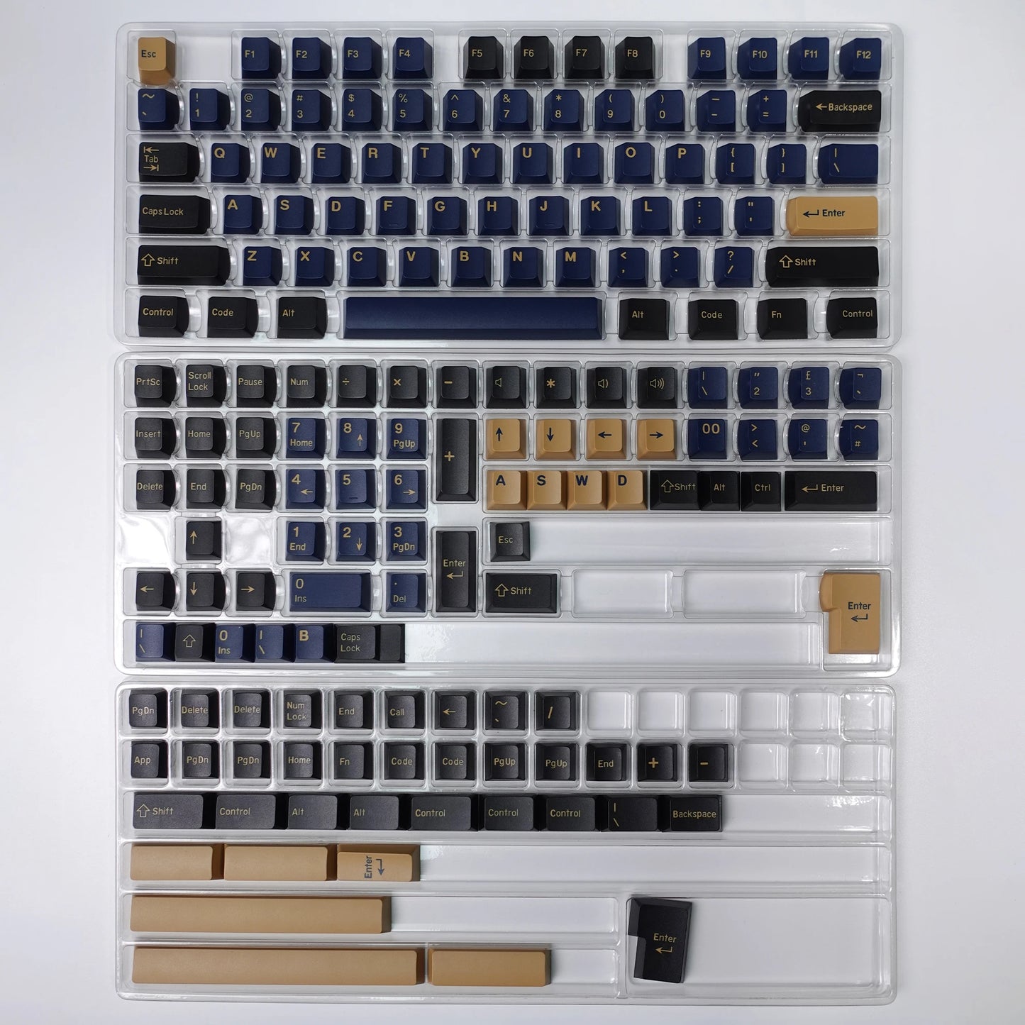 KBDiy 174 Keys GMK Blue Samurai Keycaps for Mechanical Keyboard  PBT Cherry Profile GMK Keycap Double Shot for Aula F75 F87 F99
