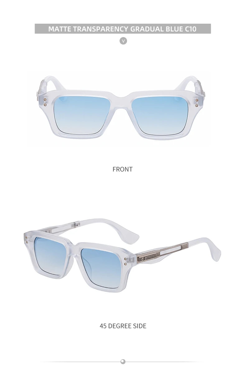 Polarized Classic Square Sunglasses Men 2026 Luxury Brand Steampunk UV400 Driving Sun Glasses For Male Trendy Small Frame Shades