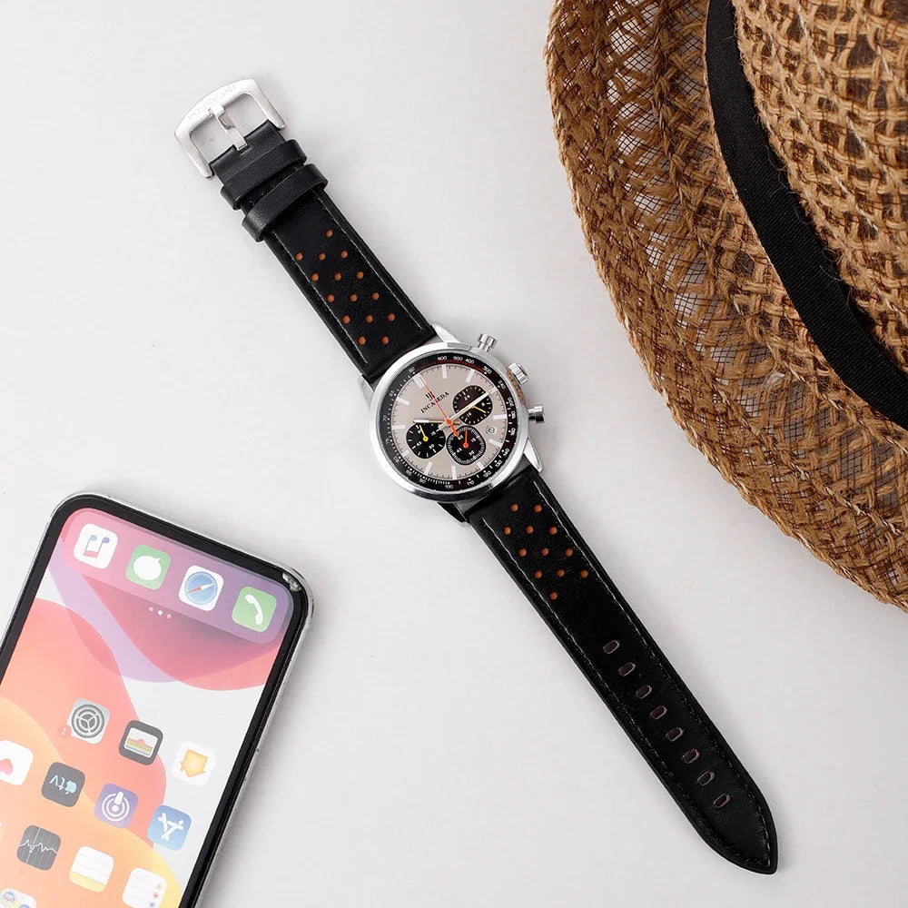 INCASEDA chronograph 42mm multifunctional quartz movement men's luxury series ultra bright luminous fashionable quartz watch