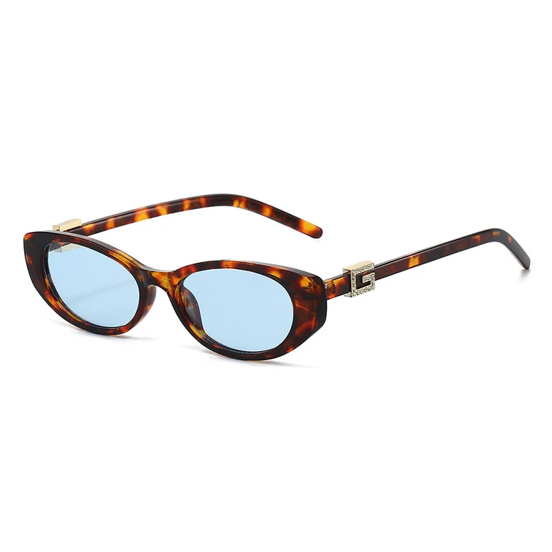 Sexy Cat Eye Sunglasses Women Vintage Small Frame Leopard Sun Glasses Female Black Shades Ladies Fashion Eyewear Oculus De Sol