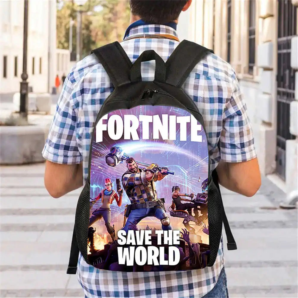 Children's student Fort-nite cartoon boy and girl large capacity backpack
