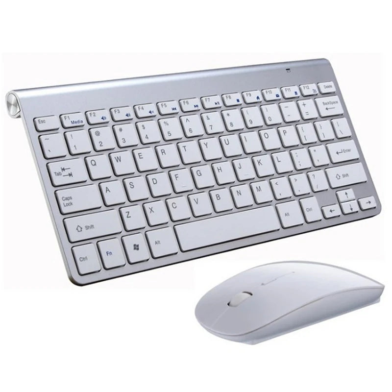 Conjunto de teclado e rato sem fios espanhol, hebraico, coreano e tailandês 2.4G Mini portátil para Windows, Mac e Android