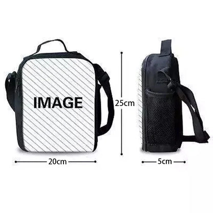 Bolsa térmica infantil grande Hot Game F-FortniteS con aislamiento, de gran capacidad, para niño, niña y estudiante, pícnic al aire libre, reutilizable, tipo nevera para almuerzo