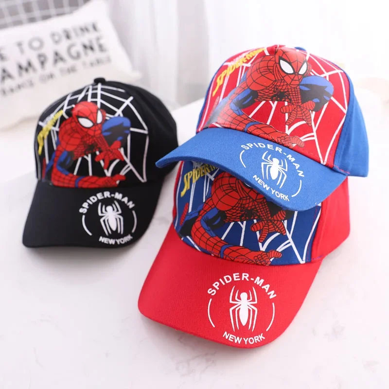 Czapka z daszkiem Spider-Man dla chłopców i dziewcząt, czapki z motywem superbohaterów, czapki przeciwsłoneczne, prezent urodzinowy dla dzieci, rekwizyty do cosplayu, modne czapki