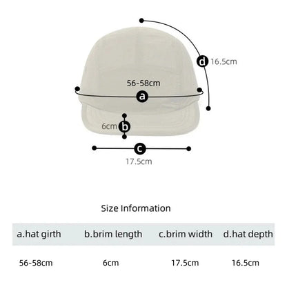 Ultrakönnyű futósapkák férfiaknak és nőknek, gyorsan száradó szabadtéri sport sapkák, kerékpáros, terepfutó és maratoni snapback sapkák