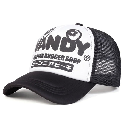 Unisex VANDY betűs nyomtatású baseball sapkák Tavaszi-nyári szabadtéri állítható szabadidős sapkák „Dad Hat” napvédő sapka sport sapka