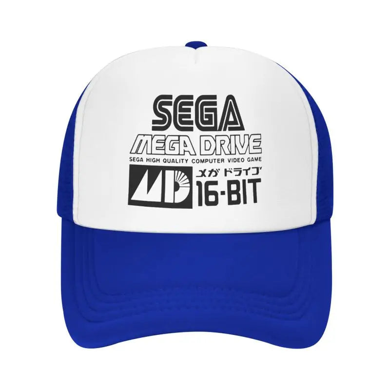 Sega Mega Drive Mesh Baseball Cap Unisex Hip-Hop Snapback Caps Summer Breathable Sun Visor Hat Trucker Adjustable Hats