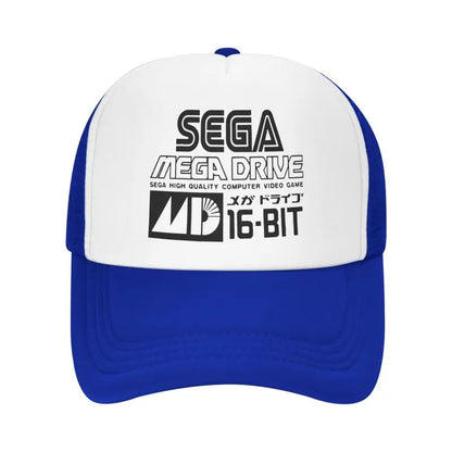 Sega Mega Drive Mesh Baseball Cap Unisex Hip-Hop Snapback Caps Summer Breathable Sun Visor Hat Trucker Adjustable Hats