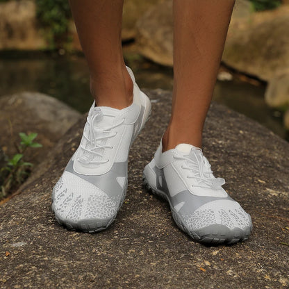 Oiaano wide toe man barefoot black shoes, woman sports sneaker unisex water booties, male aqua beach soft sole light breathable