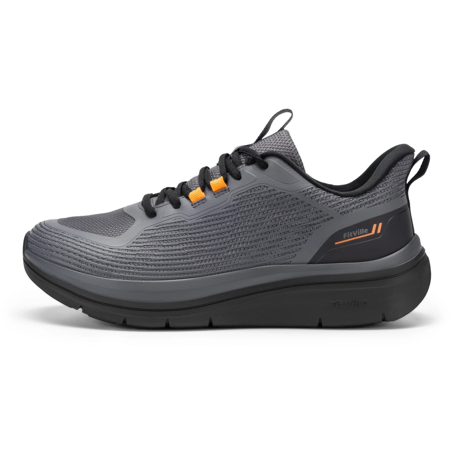 Fittington Walking Shoes for Men Extra Wide Sneakers Comfortable Lightweight Running Sport Shoes with Arch Support For Flat Feet