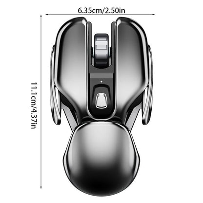 Rechargeable Wireless Mouse Bluetooth Ergonomic Silent Mouse with USB Receiver, Waterproof Optical Wireless Mouse for PC, Laptop, Desktop & Office