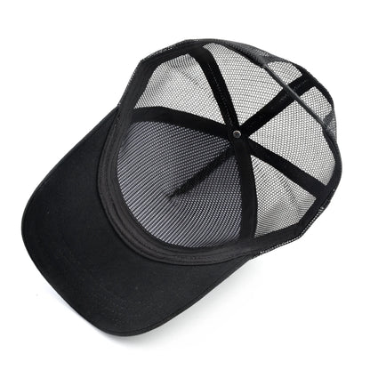 Fashion Trucker Caps With Embroidery Goat Patch Four Seasons Snapback Baseball Cap For Men Women Adjustable Visor Hat