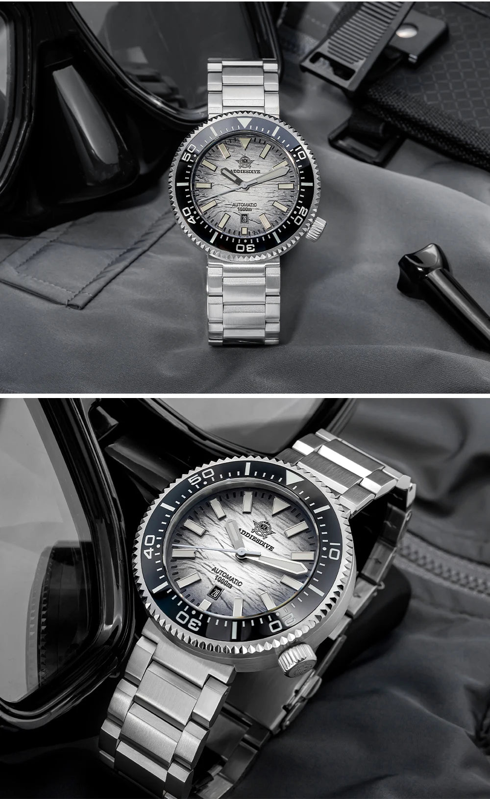 ADDIESDIVE new men's watch sapphire gradient dial BGW9 luminous Japanese 8215 mechanical watch 1000m waterproof watch AD2545