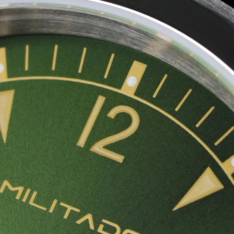 Militado ML08 Men’s Military Field Watch Ronda 515 Quartz, Sapphire Crystal, 10Bar Waterproof & Luminous