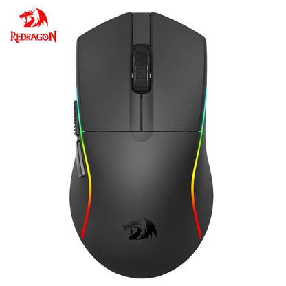 Mouse gaming REDRAGON DEICIDE M816 PRO RGB USB con supporto Bluetooth 2.4G wireless, 26000 DPI, 6 pulsanti per gamer, mouse cablato per computer
