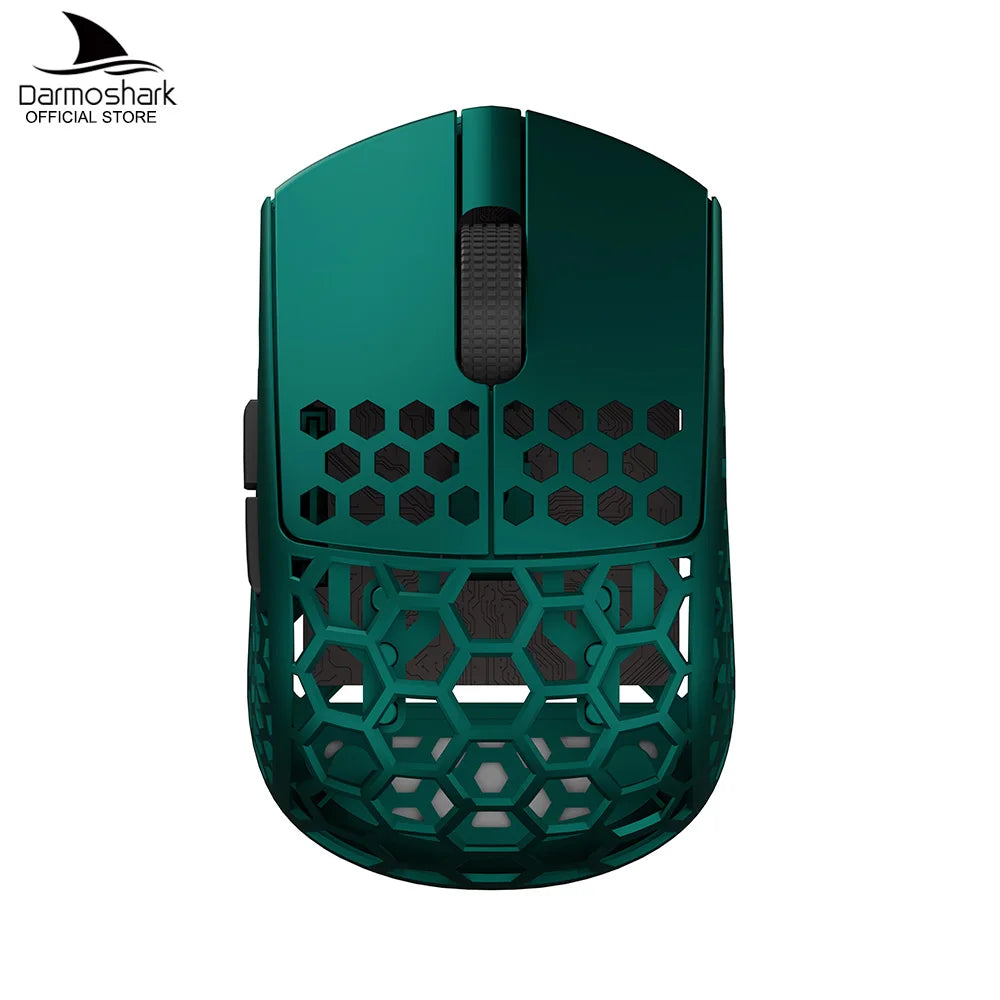 Darmoshark M5Air trådlös gamingmus i smidd kolfiber 8K PAW3950 30K DPI för små händer, fingertoppsgrepp, spelmakron, lättviktig