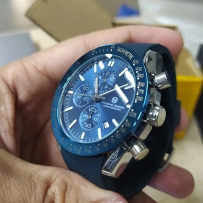 PAGANI DESIGN New 45mm Men Quartz Watch Rubber Belt Men's Luxury Watch Fashion Casual Sports Male Clock Relogio Maasculino