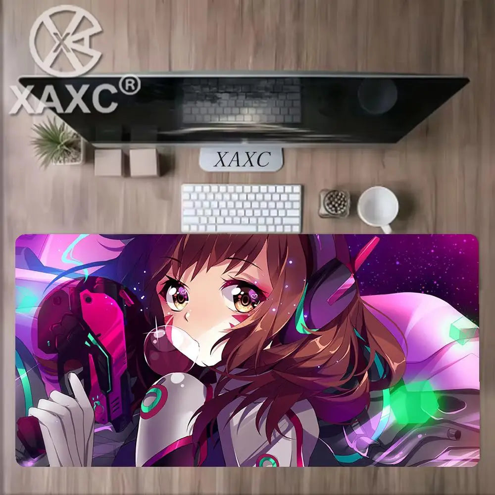 Large Game Overwatch Mouse Pad Kawaii XXL PC Computer Desk Mat Gamer Office Carpet Keyboard Table Gaming Accessories Mousepad XAXC