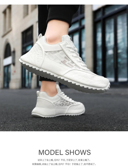 Brand protection 2026 new men's lightweight non-slip breathable wear-resistant running sports fashion versatile casual shoes