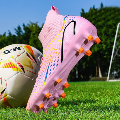 Mens Football Field Boots Ultralight Turf Indoor Society Training Soccer Shoes Cleats for Kids Sneakers TF/FG Football Shoes