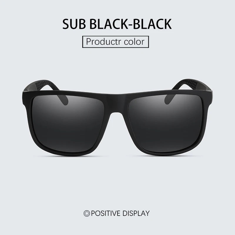 Luxury Square Polarized Cycling Sunglasses UV400 Male Vintage Eyewear Men Women Fashion Travel Driving Fishing Windproof Glasses