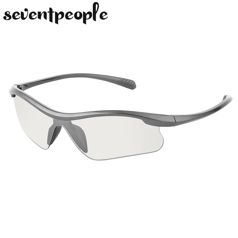 Sports Sunglasses Women Outdoor Cycling Goggle Men Fashion One-Piece Windproof Sunglass Male 2026 New Semi-Rimless Sun Glasses