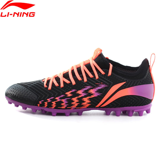 Li-Ning Men's Football Shoes AG Ground Breathable Anti-Slippery Sport Soccer Shoes LINING Footwear Wearable Sneakers YSFU015