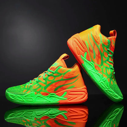 Basketball Shoes for Men Soft Lightweight Training Field Anti Slip Shock-Absorbing Breathable Cofmortable High-top Sneaker Man
