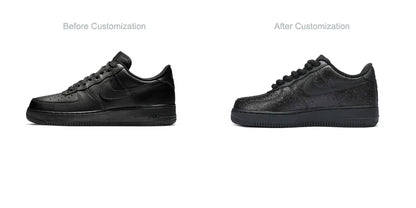 Custom Sneakers Nike Air Force 1 FOMO Glitter Star Rhinestone Bling Clean Fit Luxury Street Style Wear-resistan Low Top Sneakers