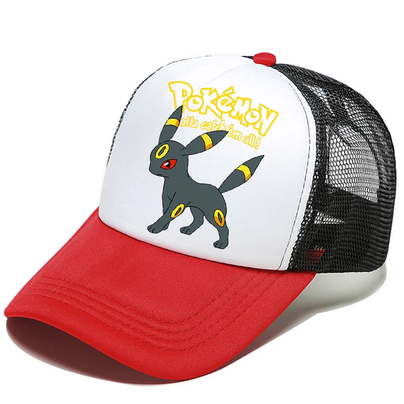 Pokémon baseball sapka Pikachu Charizard Gengar anime csúcsos sapka gyerek felnőtt nyári szabadtéri sport sapkák fiú alkalmi divat sapka ajándék