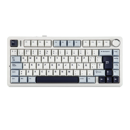EPOMAKER AULA F75 ISO-ES 75% Spanish QWERTY Hot-Swap Gasket-Mounted Wired/Bluetooth/2.4GHz Wireless Mechanical Gaming Keyboard RGB Backlight