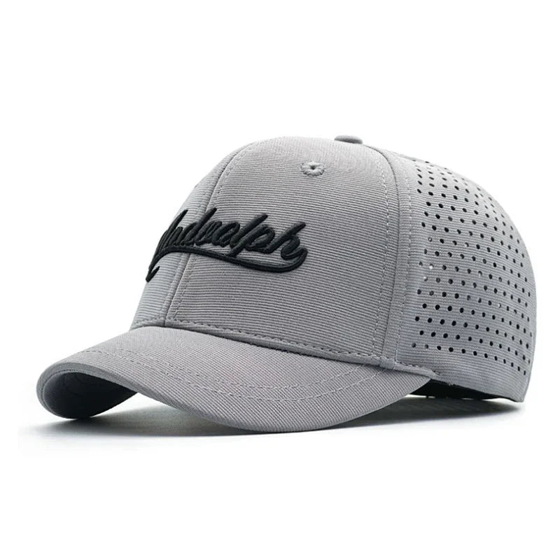 Nagy fejméretű, hátul zárt, 5 cm-es rövid karimájú baseball sapka férfiaknak, hálós, testre szabott sapkák, rugalmas, teljesen zárt sapkák, 56–60 cm, 61–65 cm