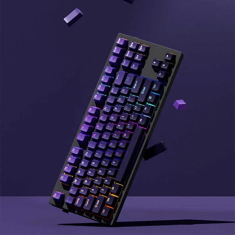 Conjunto de 133+ teclas OEM em gradiente para teclado mecânico gaming com switches Cherry MX, PBT retroiluminado RGB, layout ISO