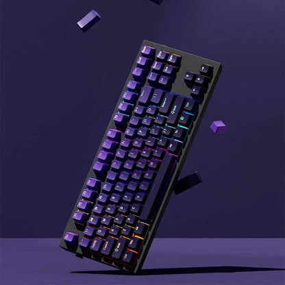 Conjunto de 133+ teclas OEM em gradiente para teclado mecânico gaming com switches Cherry MX, PBT retroiluminado RGB, layout ISO