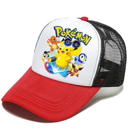 Pokémon baseball sapka Pikachu Charizard Gengar anime csúcsos sapka gyerek felnőtt nyári szabadtéri sport sapkák fiú alkalmi divat sapka ajándék
