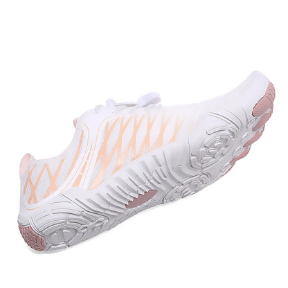 Oiaano wide toe man barefoot black shoes, woman sports sneaker unisex water booties, male aqua beach soft sole light breathable