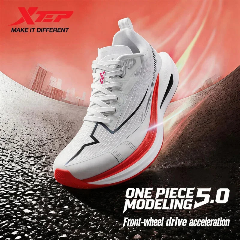 Xtep One Piece Modeling 5.0 Impact-Resistant Male‘s Combat Lightweight Quick-Drying Marathon Running Sneakers 874219110036