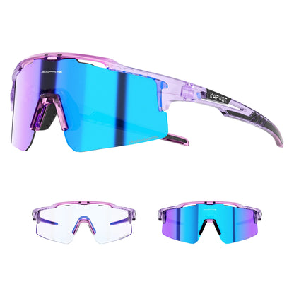 Kapvoe Outdoor Photochromic Bicycle Sports Glasses Men Women Road Cycling Sunglasses UV400 MTB Cycling Eyewea Driving Goggles