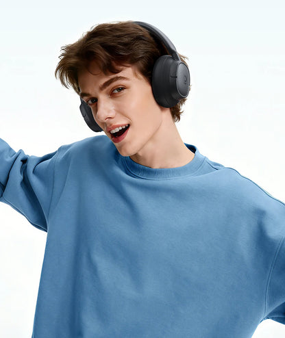 Casque sans fil Baseus ANC, écouteurs supra-auriculaires 80H, réduction de bruit à 95%, casque Bluetooth 6.0