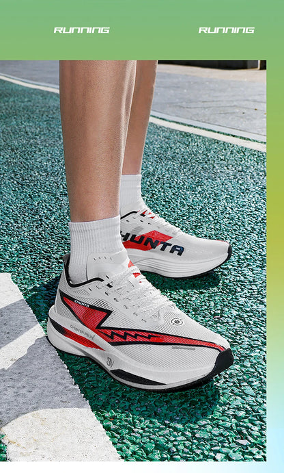 Men Running Shoes Carbon Board Speciality Marathon Sports Breathable Lightweight Women's Comfortable Nonskid Chunta Sneakers