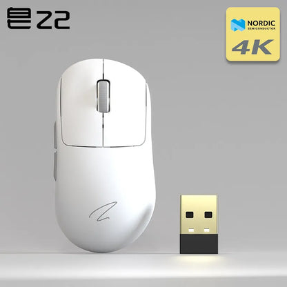 Zaopin Z2 Wireless Gaming Mouse 3-Mode PAW3395 4K Polling Rate Lightweight Esports Mouse for PC, Laptop & Gaming