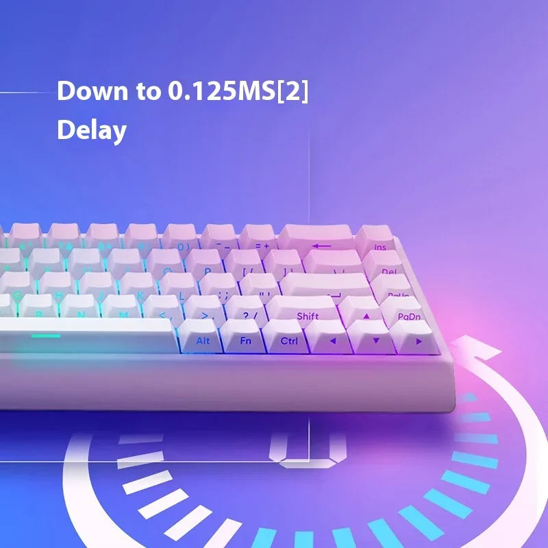 IROK Carotmas Mercury68 Teclado Mecânico com Switches Magnéticos 8K 68 Teclas RT0.004mm Baixa Latência Teclado Gaming com Fio Personalizado para PC Presentes